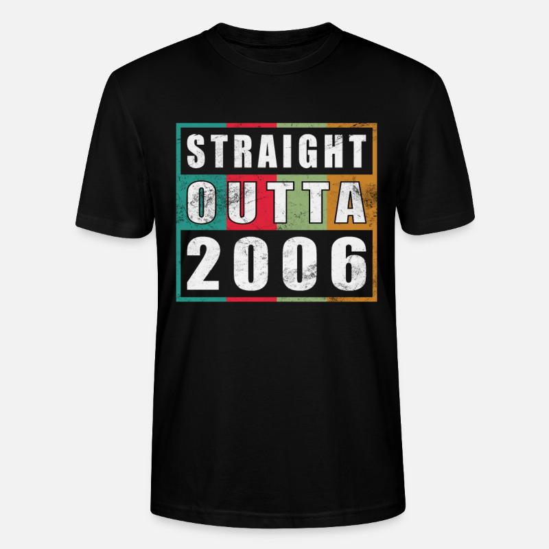 2006 consécutif - T-shirt bio CRAFTER Stanley Stella Unisexe - noir