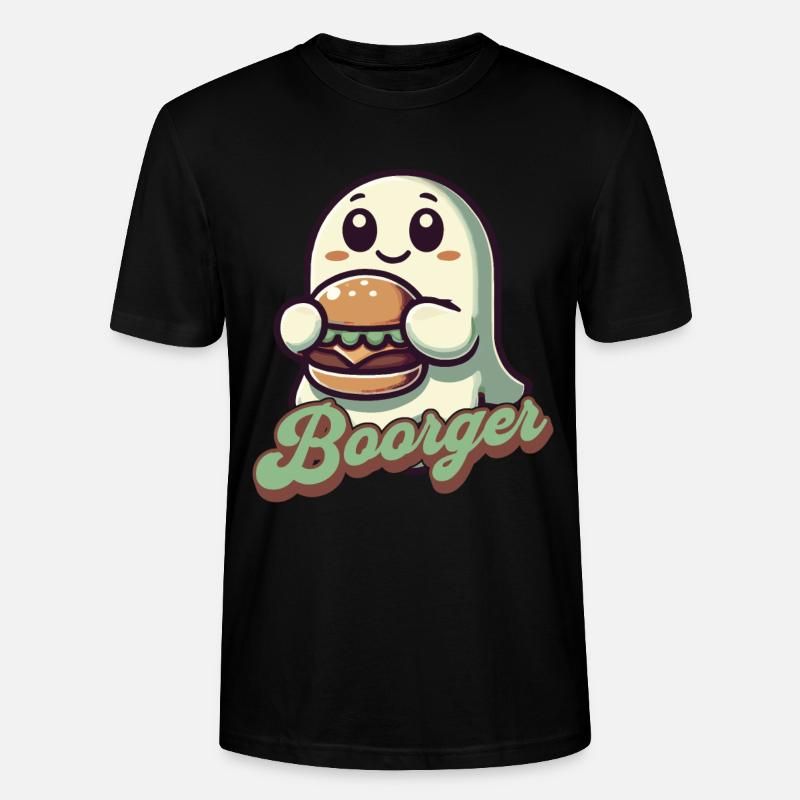 Ghost Boorger Hamburger Freund - T-shirt bio CRAFTER Stanley Stella Unisexe - noir