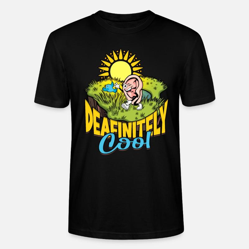 Perte auditive Décidément cool - T-shirt bio CRAFTER Stanley Stella Unisexe - noir