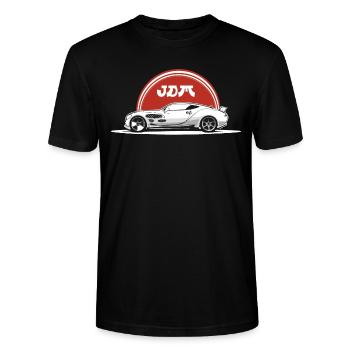 JDM Japan Motorsport Tuning Auto Drift Tuner Car - Stanley/Stella CRAFTER Unisex Organic T-Shirt - black - Front - Alina (178cm) & Michal (187cm)
