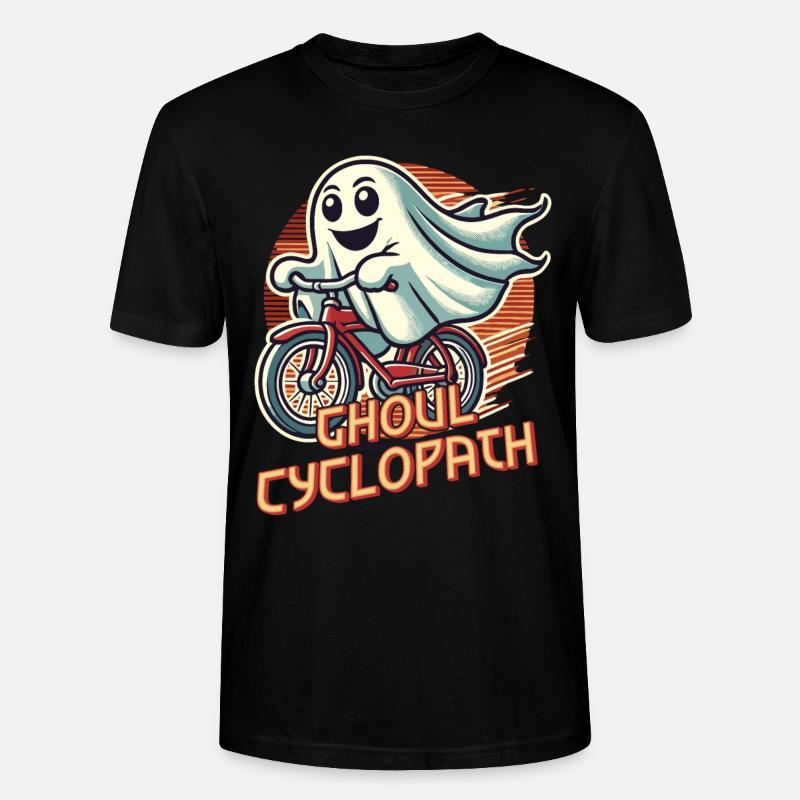 Ghoul Cyclopathe Ghost Cyclisme - T-shirt bio CRAFTER Stanley Stella Unisexe - noir