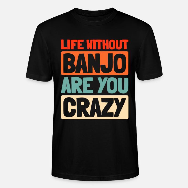 Banjo - Stanley/Stella Unisex Bio-T-Shirt CRAFTER - Schwarz