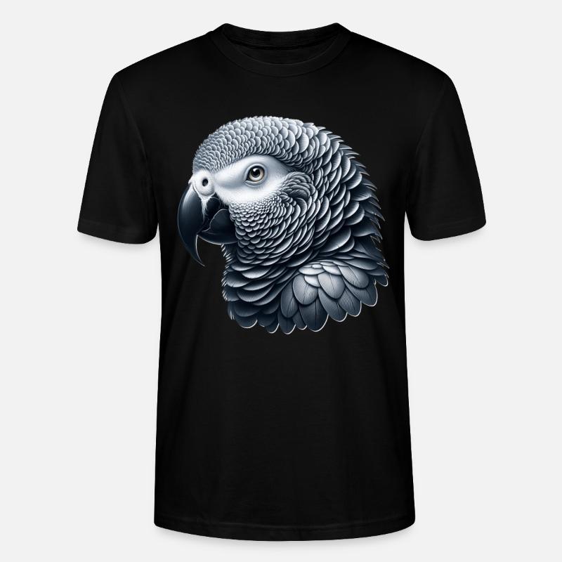 Graupapagei - Stanley/Stella Unisex Bio-T-Shirt CRAFTER - Schwarz