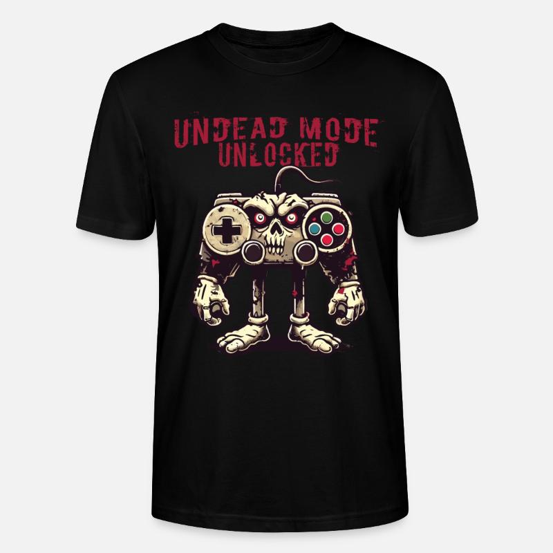 Zombie Gaming Controller: Untoter Modus - Stanley/Stella Unisex Bio-T-Shirt CRAFTER - Schwarz