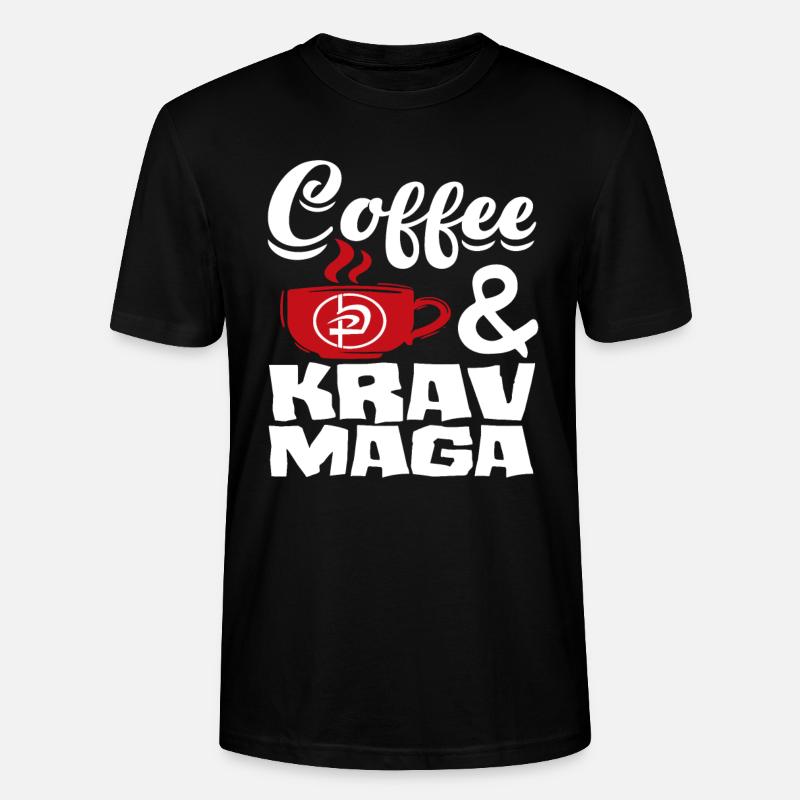 Krav Maga Kaffee - Stanley/Stella Unisex Bio-T-Shirt CRAFTER - Schwarz