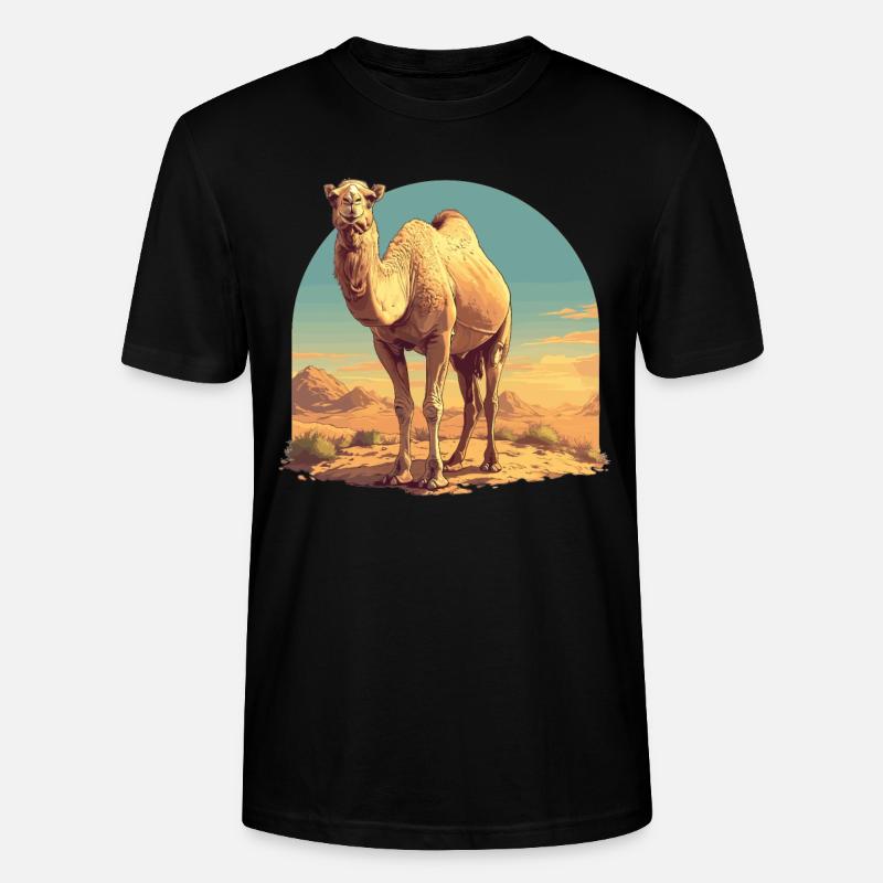 Camel Kamele Kamel - Stanley/Stella Unisex Bio-T-Shirt CRAFTER - Schwarz