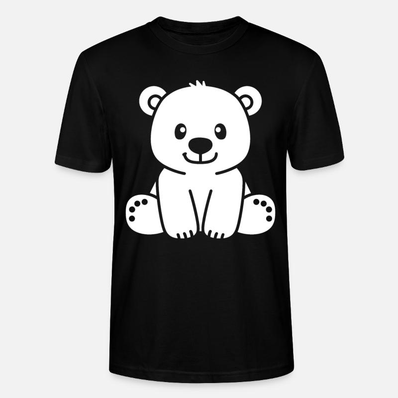 Eisbär - Stanley/Stella Unisex Bio-T-Shirt CRAFTER - Schwarz