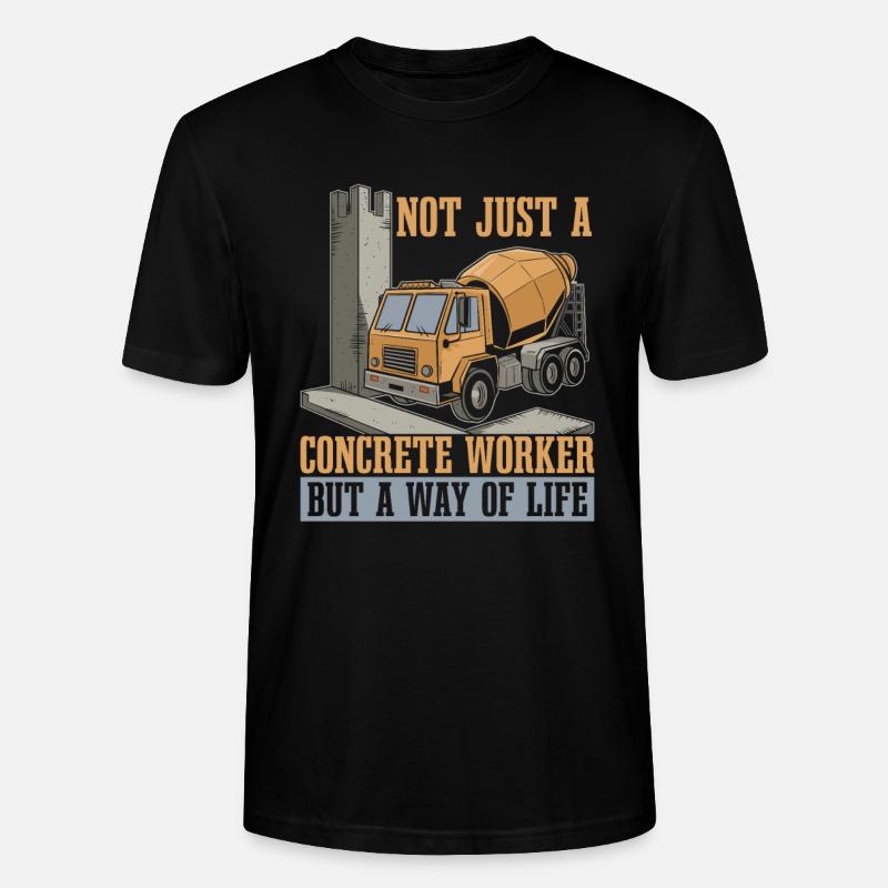 Betonarbeiter - Stanley/Stella Unisex Bio-T-Shirt CRAFTER - Schwarz