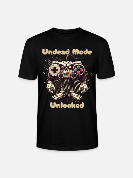 Zombie Gaming Controller Mode Unleashed - Stanley/Stella CRAFTER Unisex Organic T-Shirt - black