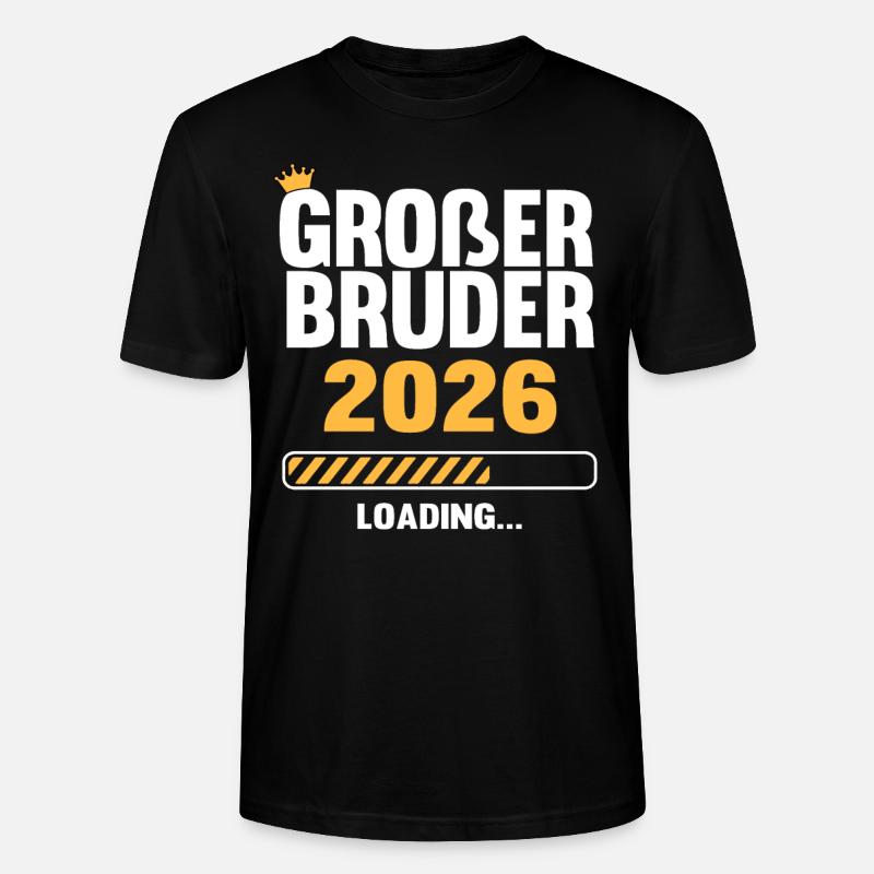 Großer Bruder 2026 Loading - Stanley/Stella Unisex Bio-T-Shirt CRAFTER - Schwarz