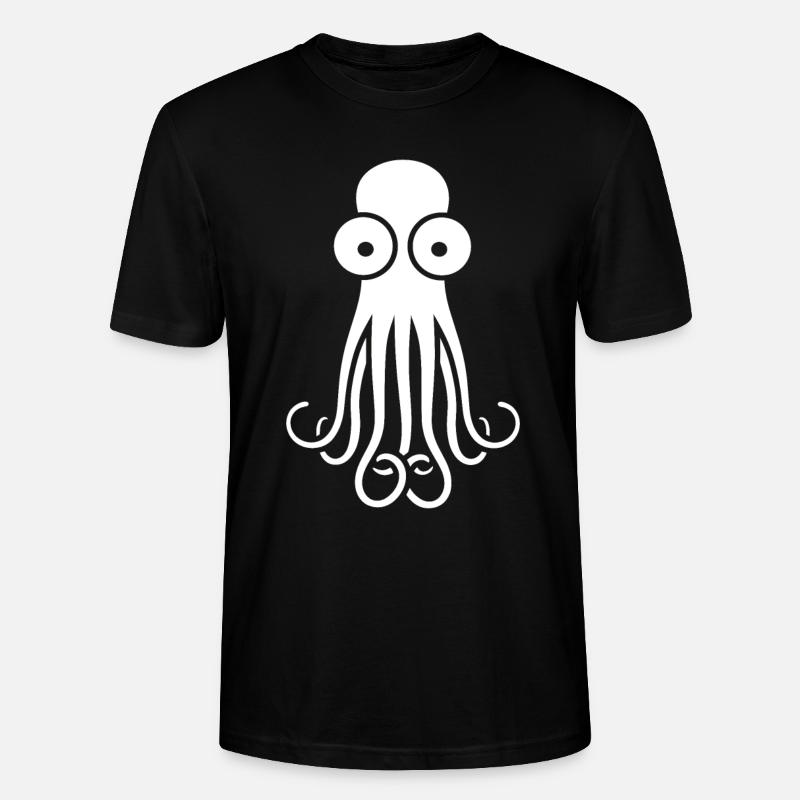 Tintenfisch - Stanley/Stella Unisex Bio-T-Shirt CRAFTER - Schwarz