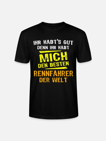 rRennfahrer Geschenk - Stanley/Stella Unisex Bio-T-Shirt CRAFTER - Schwarz