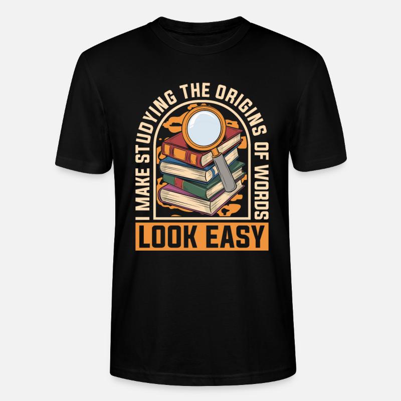 Étymologiste - T-shirt bio CRAFTER Stanley Stella Unisexe - noir