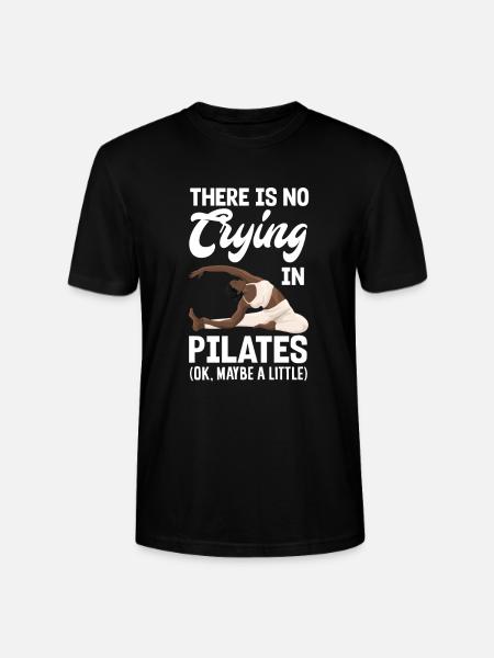 No crying during Pilates - Stanley/Stella CRAFTER Unisex Organic T-Shirt - black