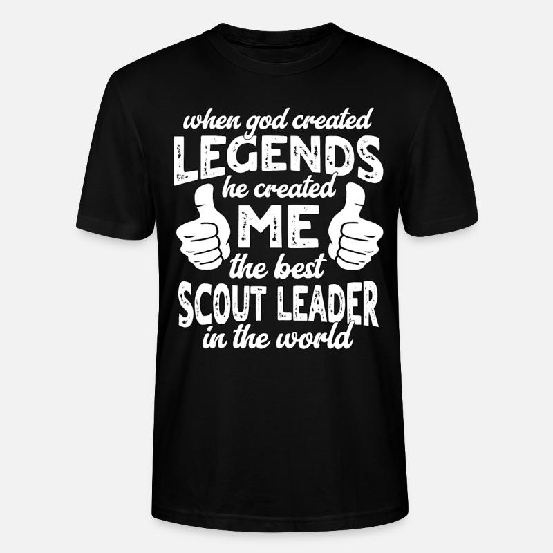 Best Scout Guide Legend - Stanley/Stella CRAFTER Unisex Organic T-Shirt - black