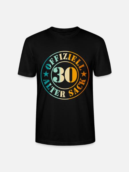 30 års fødselsdag mænd mand gammel sæk 30 år - Stanley Stella CRAFTER unisex økologisk-T-shirt - sort