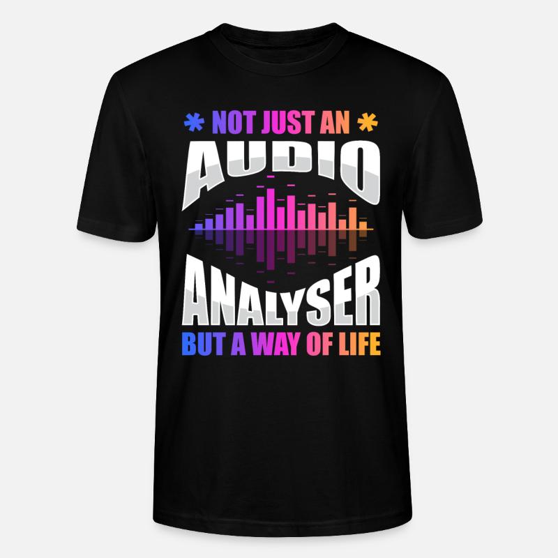 Audioanalysator - Stanley/Stella Unisex Bio-T-Shirt CRAFTER - Schwarz