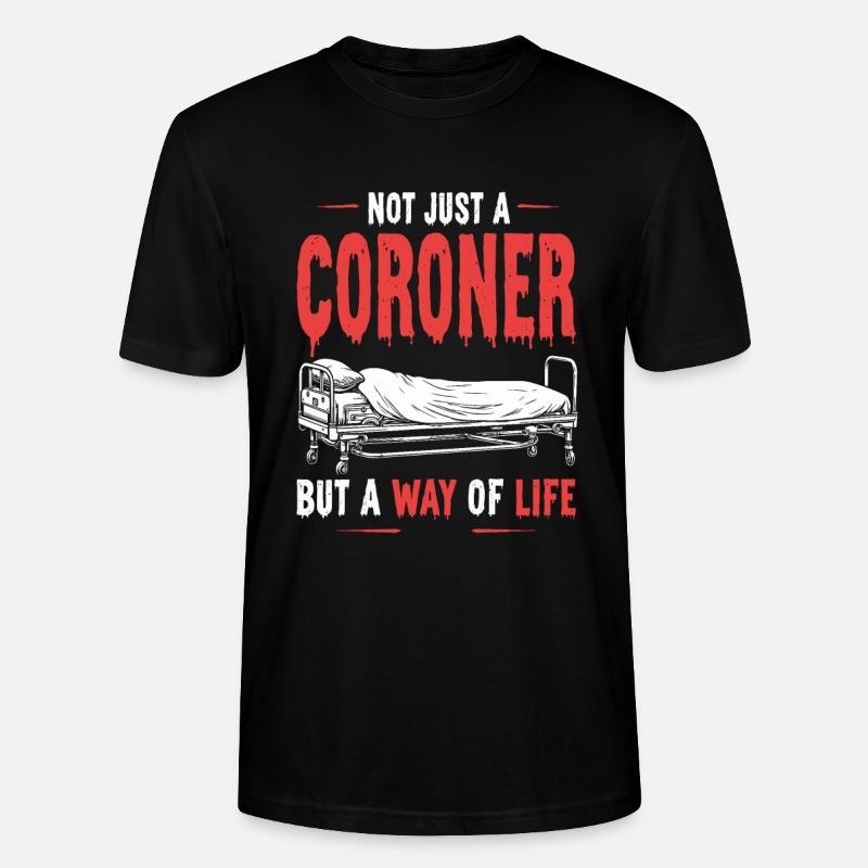 Coroner - T-shirt bio CRAFTER Stanley Stella Unisexe - noir