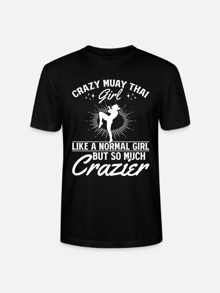 Crazy Muay Thai pige Muay Thai Pige Thai Boksning - Stanley Stella CRAFTER unisex økologisk-T-shirt - sort