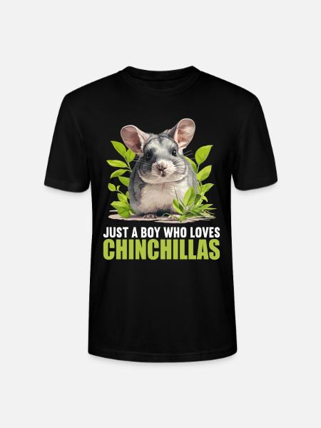 Chinchillas Chinchilla - Stanley/Stella CRAFTER Unisex Organic T-Shirt - black
