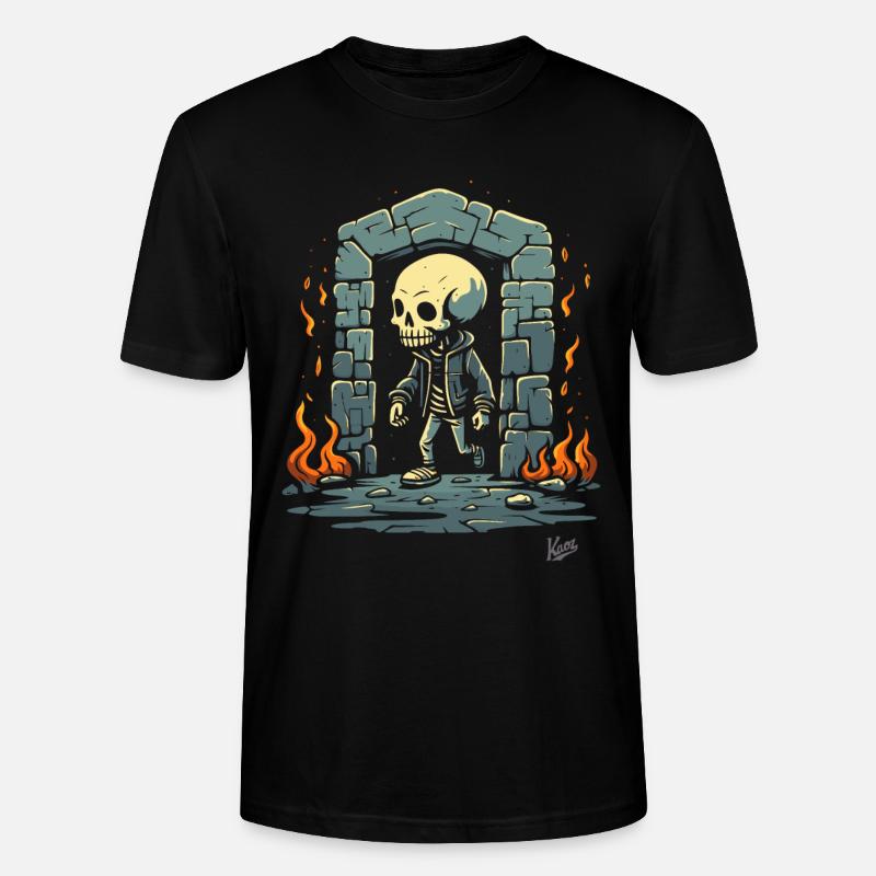 Skelett Dungeon Showtime - Stanley/Stella Unisex Bio-T-Shirt CRAFTER - Schwarz