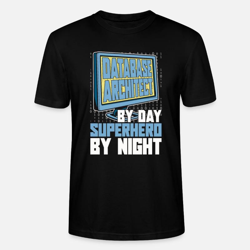 Architecte de bases de données - T-shirt bio CRAFTER Stanley Stella Unisexe - noir
