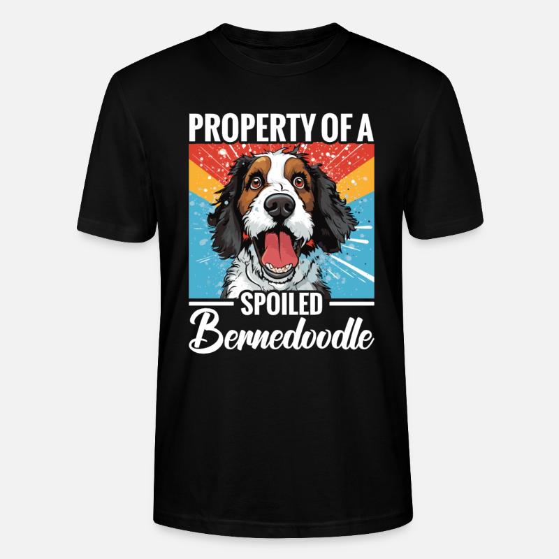 Propriété d’un Bernedoodle gâté - T-shirt bio CRAFTER Stanley Stella Unisexe - noir