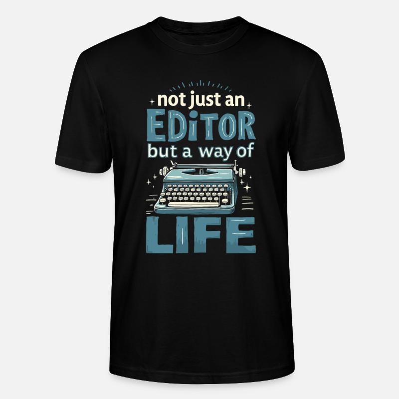 Editor - Stanley/Stella Unisex Bio-T-Shirt CRAFTER - Schwarz