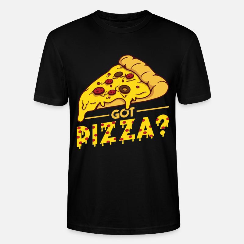 Witziger Pizza Spruch - Stanley/Stella Unisex Bio-T-Shirt CRAFTER - Schwarz
