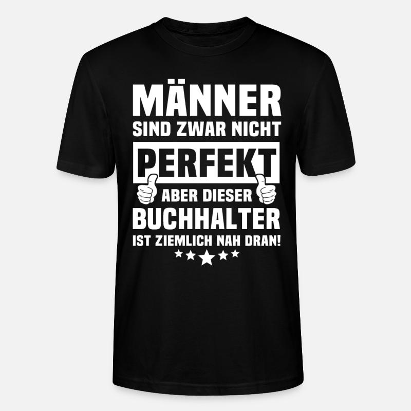 Buchhalter - Stanley/Stella Unisex Bio-T-Shirt CRAFTER - Schwarz