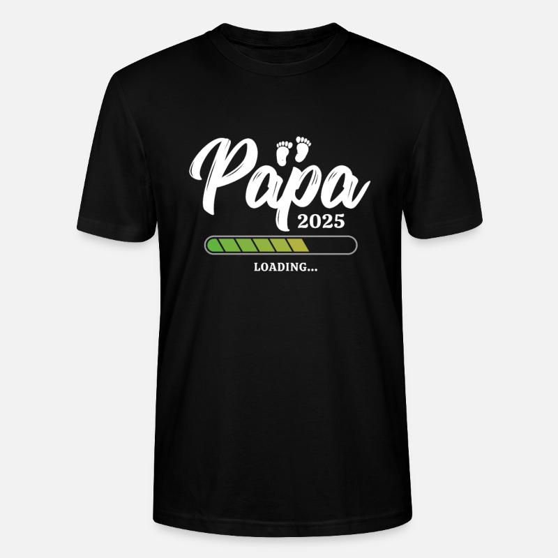 Papa Loading 2025 - Stanley/Stella Unisex Bio-T-Shirt CRAFTER - Schwarz