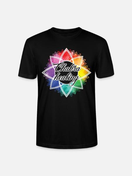 Chakra Healing Funny Chakra - Stanley/Stella CRAFTER Unisex Organic T-Shirt - black