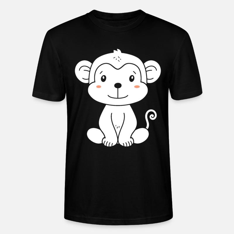 Pavian-Affe - Stanley/Stella Unisex Bio-T-Shirt CRAFTER - Schwarz