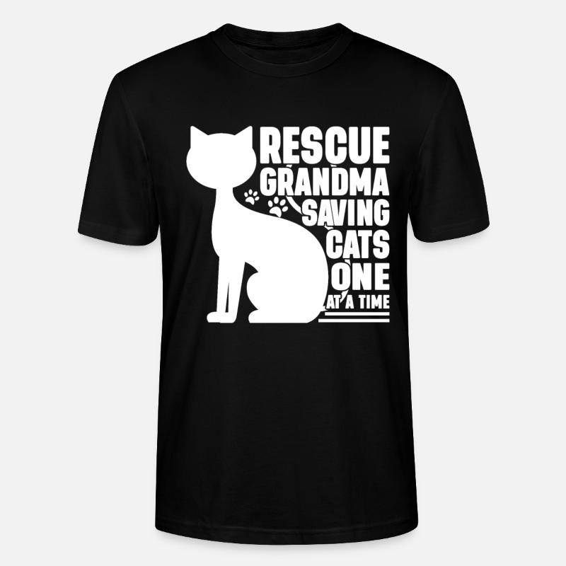 Cadeaux de grand-mère chat - T-shirt bio CRAFTER Stanley Stella Unisexe - noir
