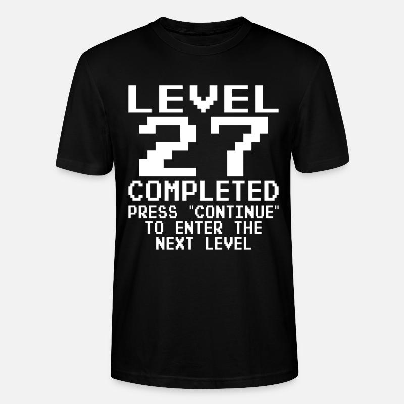 Level 27 Completed - Stanley/Stella Unisex Bio-T-Shirt CRAFTER - Schwarz