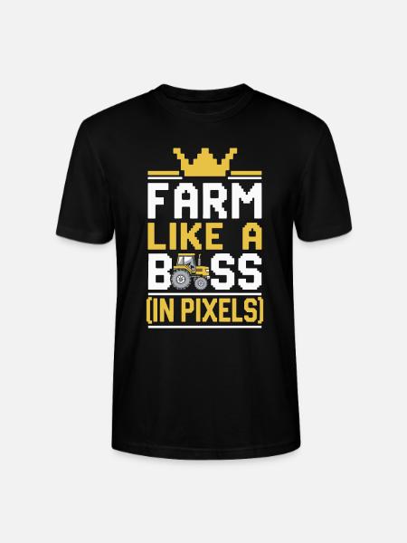 Farming Simulator Wirtualna gra rolnicza Fan Farm - Ekologiczna koszulka typu unisex Stanley/Stella CRAFTER - czarny