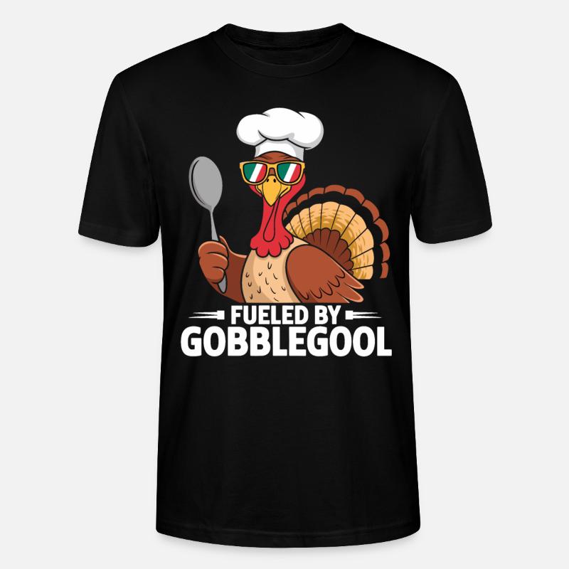 Dinde Thanksgiving Day Gobblegool - T-shirt bio CRAFTER Stanley Stella Unisexe - noir