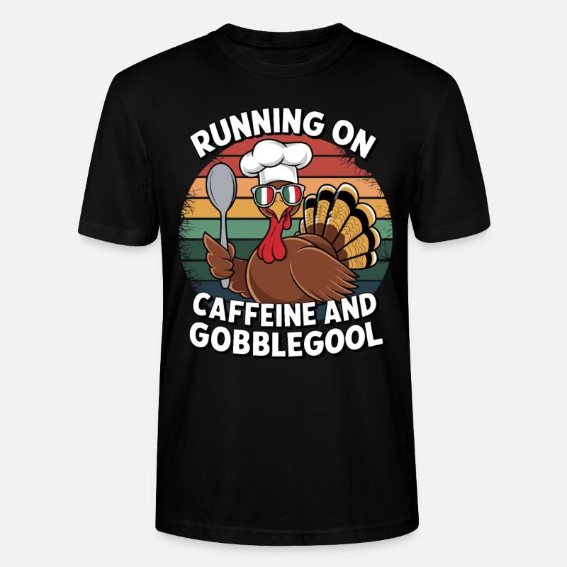 Dinde Thanksgiving Day Gobblegool - T-shirt bio CRAFTER Stanley Stella Unisexe - noir