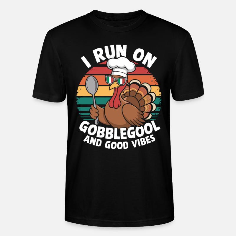 Dinde Thanksgiving Day Gobblegool - T-shirt bio CRAFTER Stanley Stella Unisexe - noir