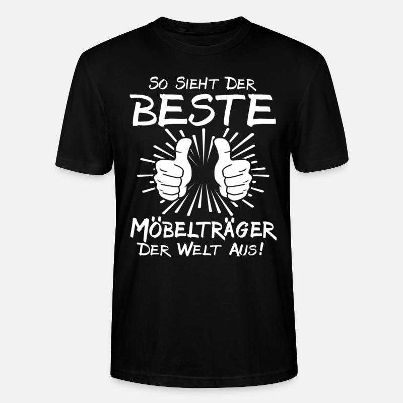 Bester Möbelträger - Stanley/Stella Unisex Bio-T-Shirt CRAFTER - Schwarz
