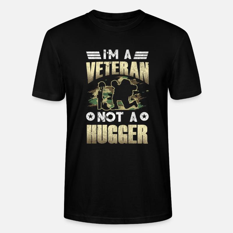 Veteran Medicated Dysfunctional - Stanley/Stella CRAFTER Unisex Organic T-Shirt - black