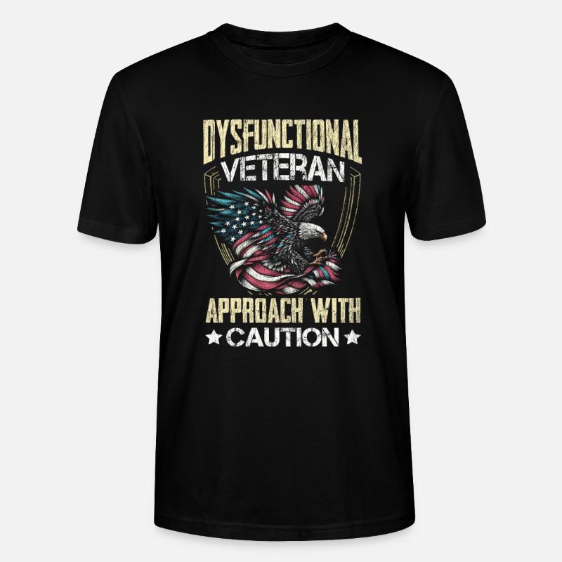 Vétéran Médicamenté Dysfonctionnel - T-shirt bio CRAFTER Stanley Stella Unisexe - noir