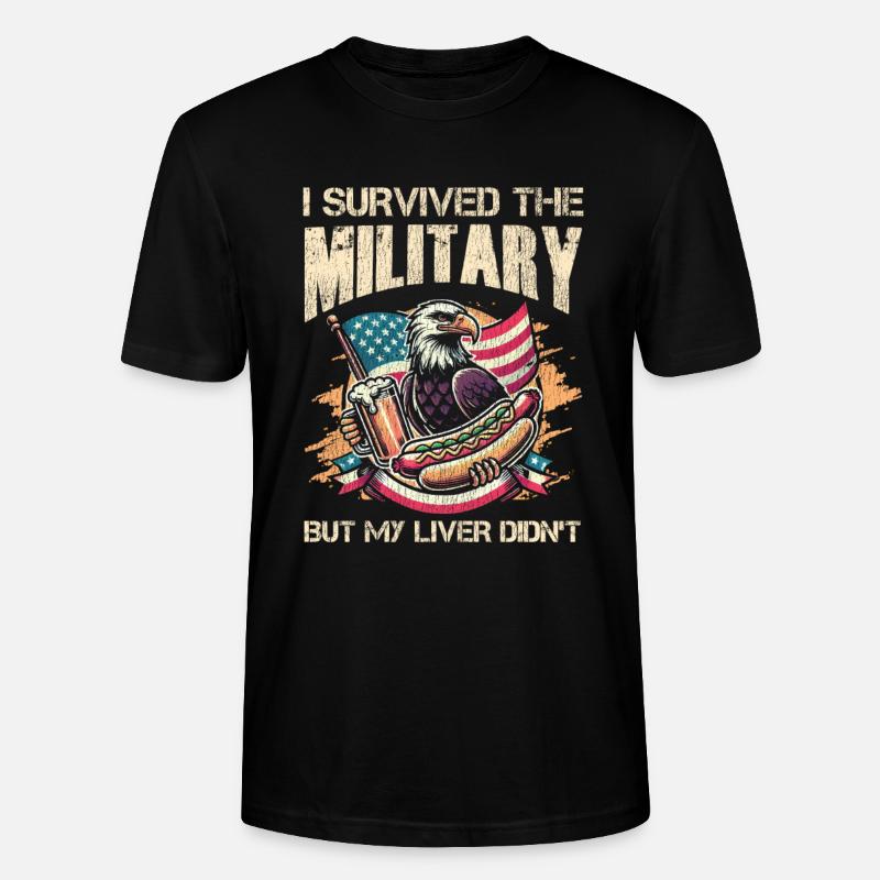 Veteran Medicated Dysfunctional - Stanley/Stella Unisex Bio-T-Shirt CRAFTER - Schwarz