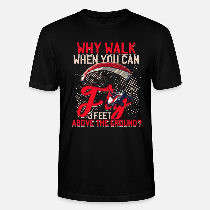 Paramoteur paramoteur - T-shirt bio CRAFTER Stanley Stella Unisexe - noir