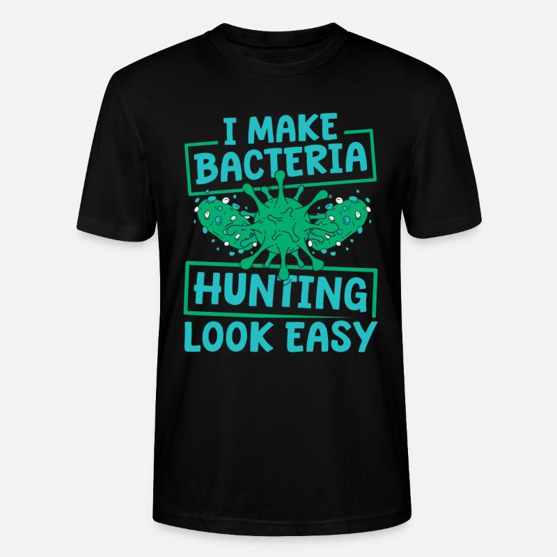 Bactériologiste - T-shirt bio CRAFTER Stanley Stella Unisexe - noir