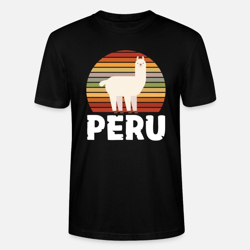 Peru Peruvian Gift - Stanley/Stella CRAFTER Unisex Organic T-Shirt - black