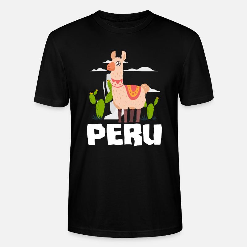 Peru Peruvian Gift - Stanley/Stella CRAFTER Unisex Organic T-Shirt - black