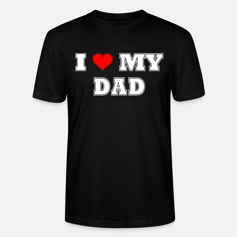 J’aime mon père - T-shirt bio CRAFTER Stanley Stella Unisexe - noir