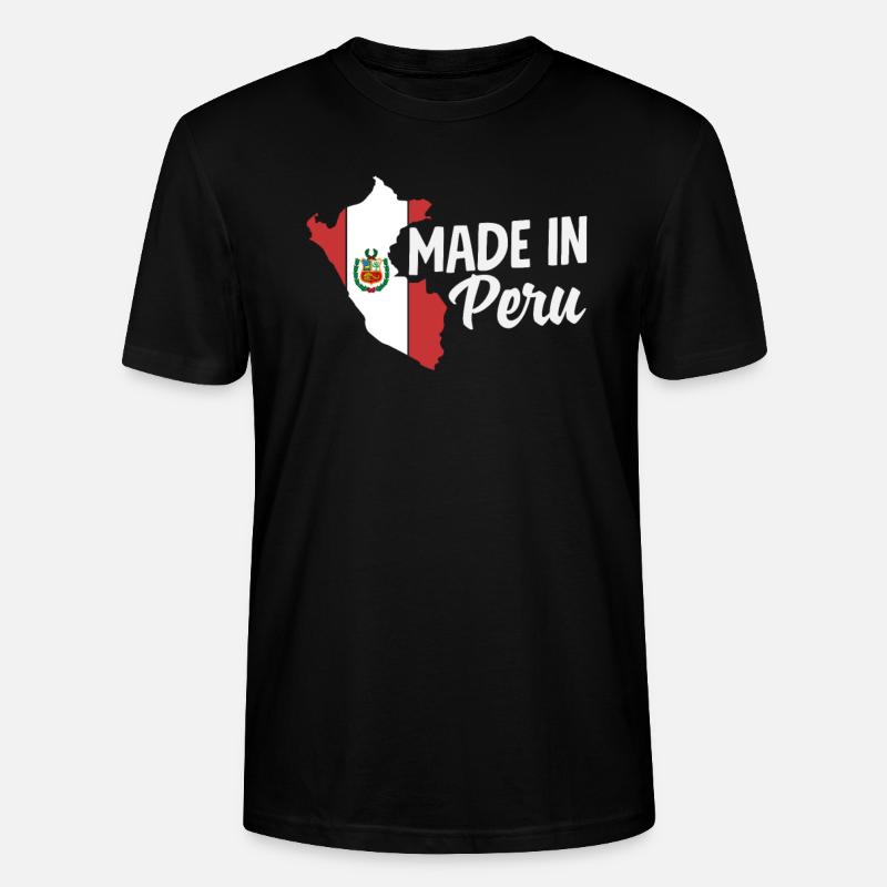 Peru Peruvian Gift - Stanley/Stella CRAFTER Unisex Organic T-Shirt - black
