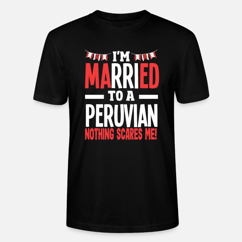 Peru Peruvian Gift - Stanley/Stella CRAFTER Unisex Organic T-Shirt - black